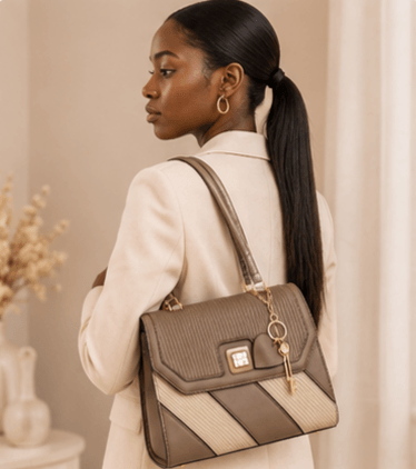 Sac Le Key Charm Camel