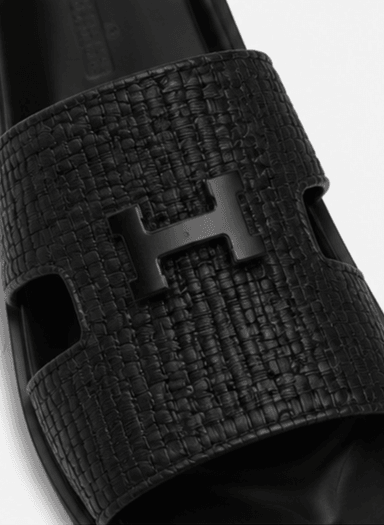 Mules Hermès Chypre Tricotées Noir