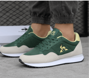 Baskets Le Coq Sportif Classic — Vert Sapin/Or