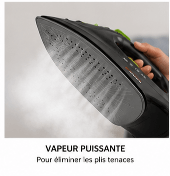 Fer à Vapeur Sovio PowerLife Noir/Vert