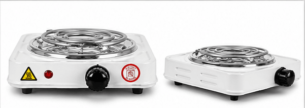 Plaque Chauffante Hot Plate 1000W Blanc/Rouge