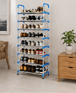 Meuble Rangement Chaussures Bleu/Gris