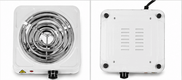 Plaque Chauffante Hot Plate 1000W Blanc/Rouge