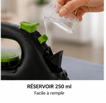 Fer à Vapeur Sovio PowerLife Noir/Vert