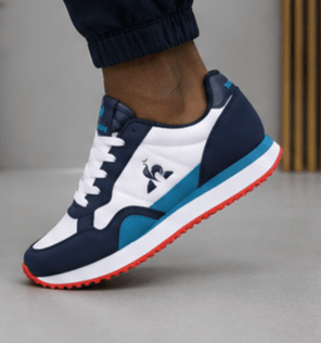 Baskets Le Coq Sportif Classic — Blanc/Bleu Marine