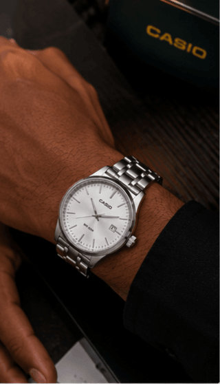 Montre Casio Blanche/Argent