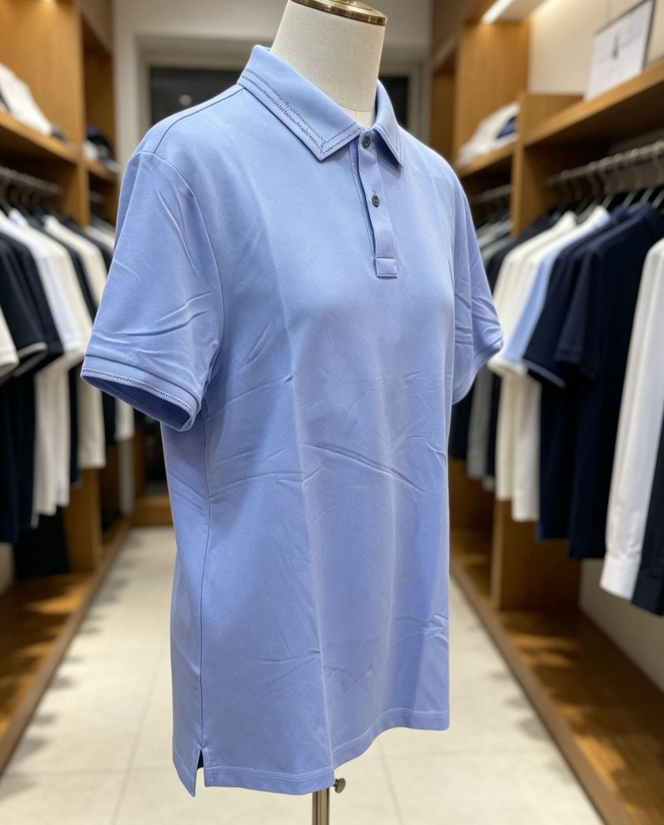 Polo Coton — Bleu Ciel