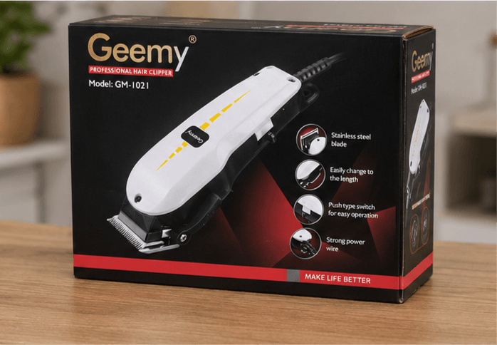 Tondeuse Pro Geemy GM-1021 Blanc/Noir