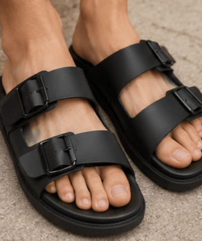 Sandales Zara à Boucles Noir