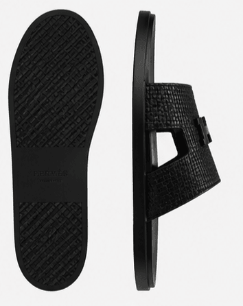 Mules Hermès Chypre Tricotées Noir