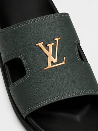 Mules Louis Vuitton Damier Gris Ardoise Or