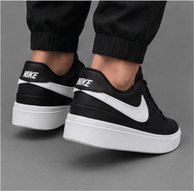 Nike Court Vision Low Noir/Blanc
