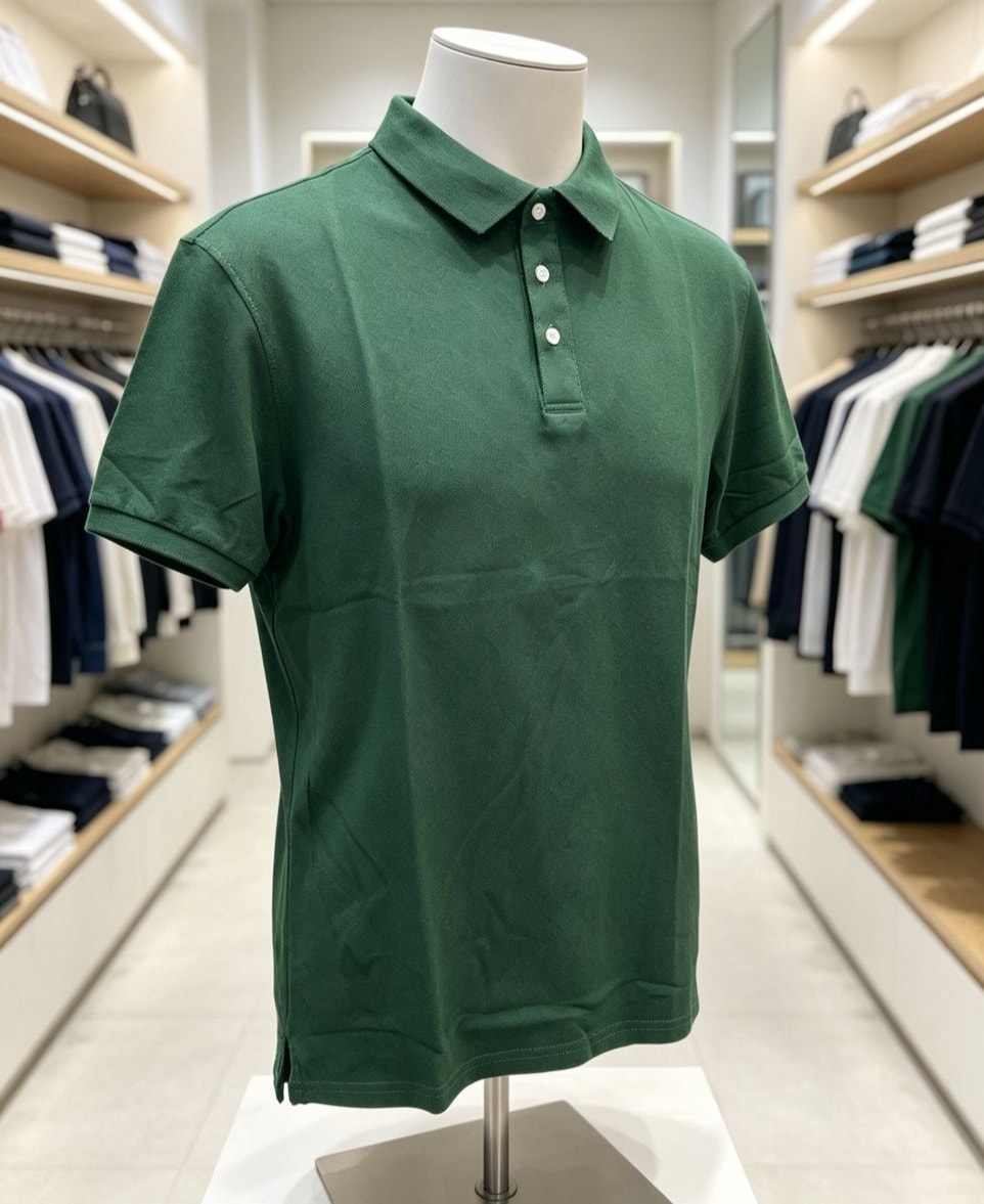 Polo Coton — Vert