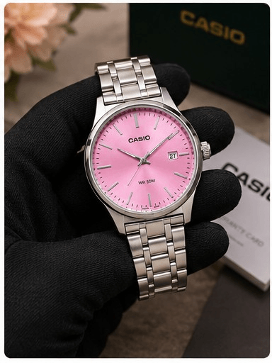 Montre Casio Rose/Argent