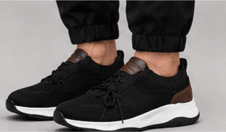 Berluti Shadow Knit — Noir / Cuir Marron