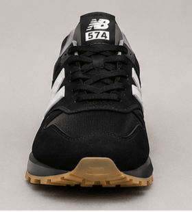 New Balance 574 Noir & Semelle Gomme