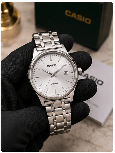 Montre Casio Blanche/Argent