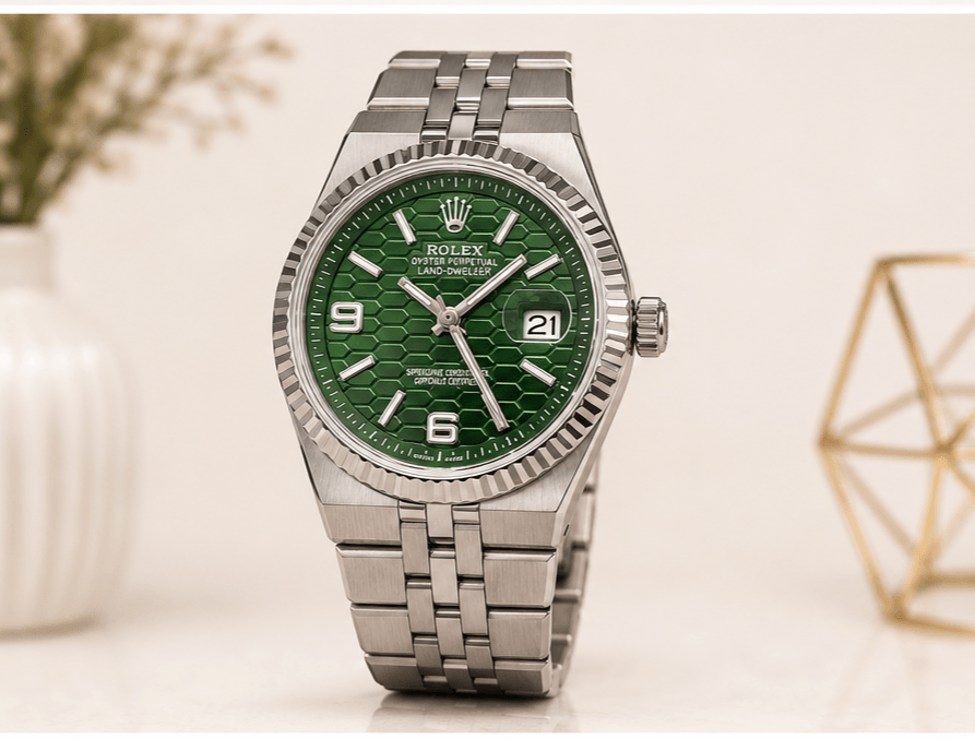 Montre Rolex Émeraude Prestige Verte/Argent